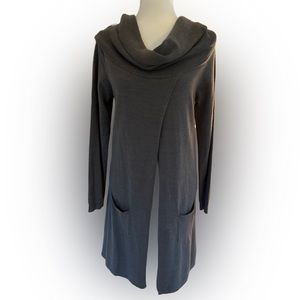 Venus split tunic cowl neck sweater
